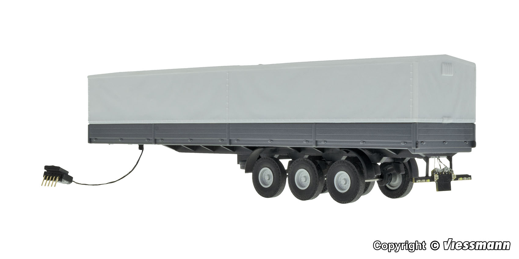 Viessmann 8227 3-achs Planensattelauflieger Funktionsmodell Spur H0