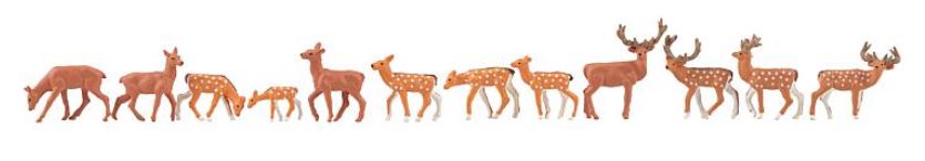Faller 151906 Damhirsche, Rotwild 1:87 Spur H0 Neu OVP Figuren