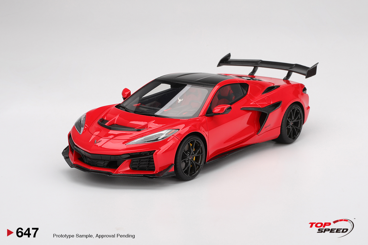 TSM 647 Chevrolet Corvette ZR1 Torch Red 2025 1:18 NEU OVP