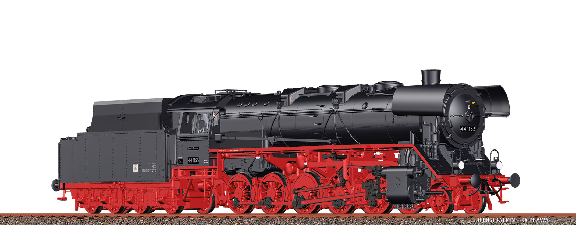 Brawa 70160 H0 Güterzuglok BR 44 DR