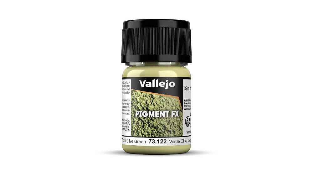 Vallejo 73122 Verblasstes Olivgrün, 35 ml Pigment NEU