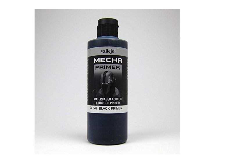 Vallejo 74642 Grundierung, Schwarz, 200 ml