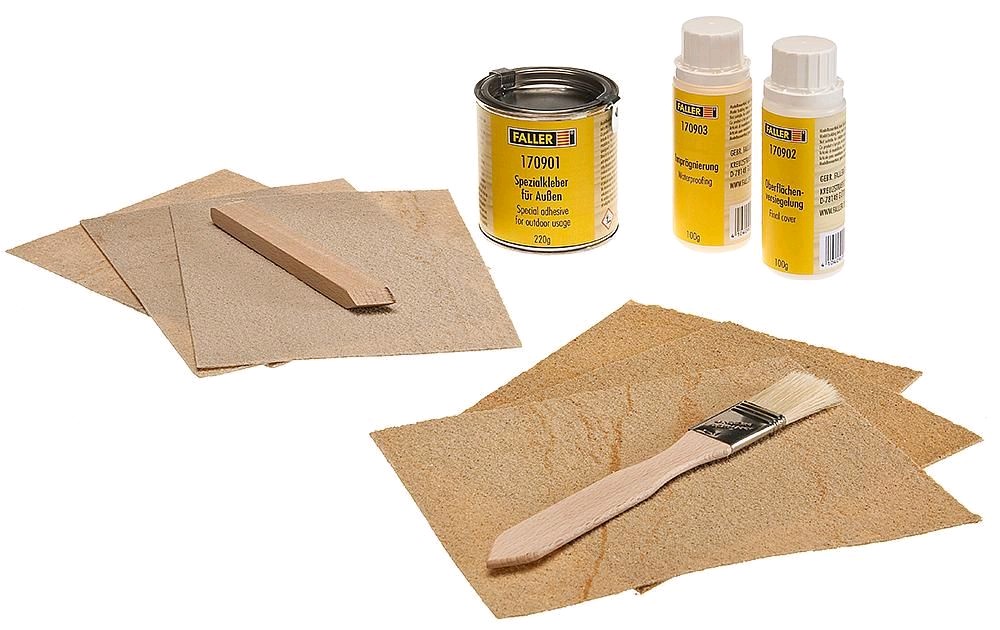 Faller 170900 Naturstein, Komplett-Set für Außen 1:87 Spur H0 Neu OVP