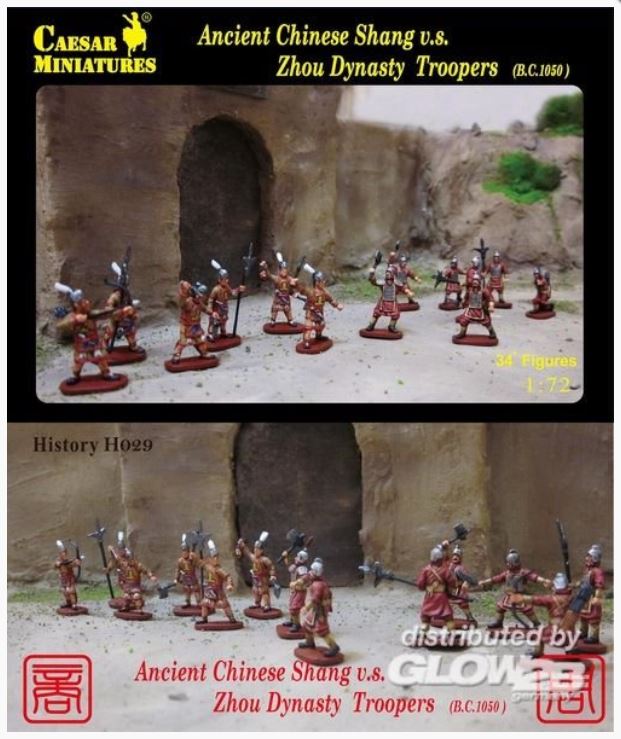 Caesar Miniatures H029 Ancient Chinese Shang v.s.Zhou Dynasty Troopers - 1:72