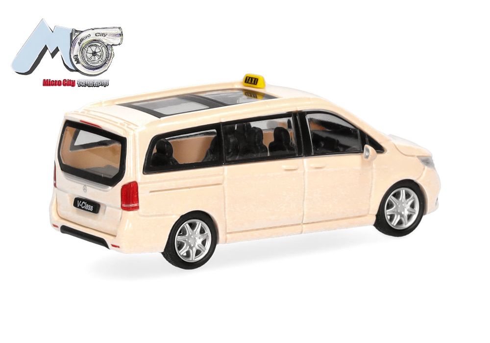 Herpa 87MC000078 MicroCity: Mercedes-Benz V-Klasse "Taxi" 1:87 Spur H0