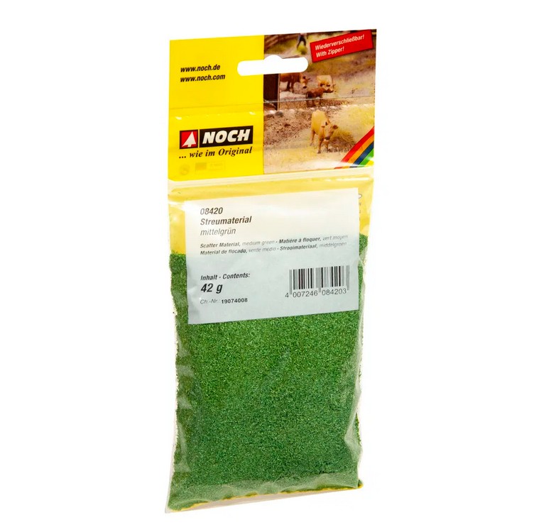 Noch 08420 Streumaterial mittelgrün 42 g Beutel NEU OVP
