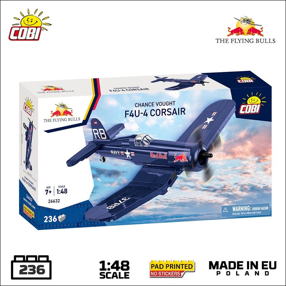 Cobi 26632 VOUGHT F4U CORSAIR 242 PCS FLYING BULLS 1:48