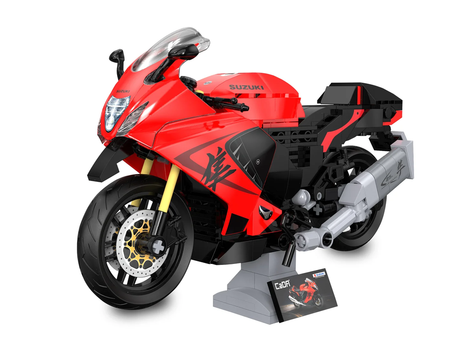 CaDA C62051W Suzuki Hayabusa rot 1:12 Bausatz NEU OVP Bricks