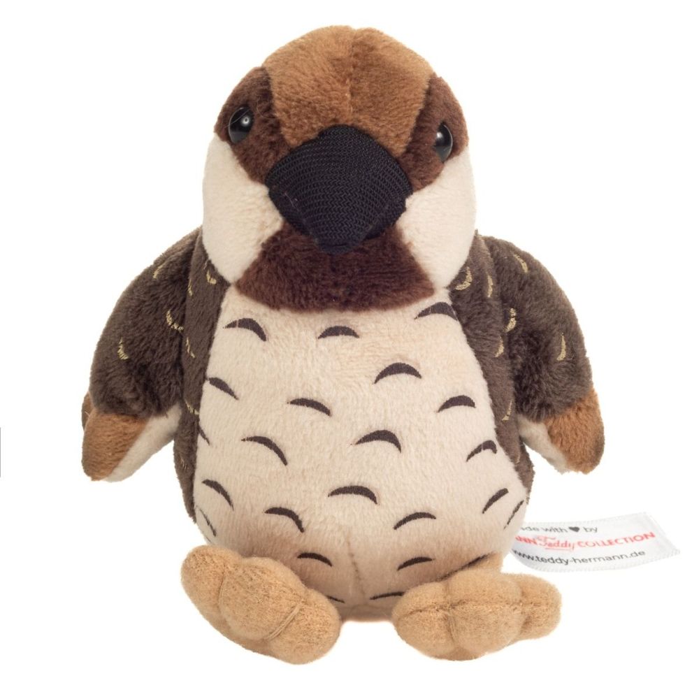 Teddy Hermann 941804 Sperling (Vogel) 12 cm Stoff/Plüsch/Kuscheltier NEU