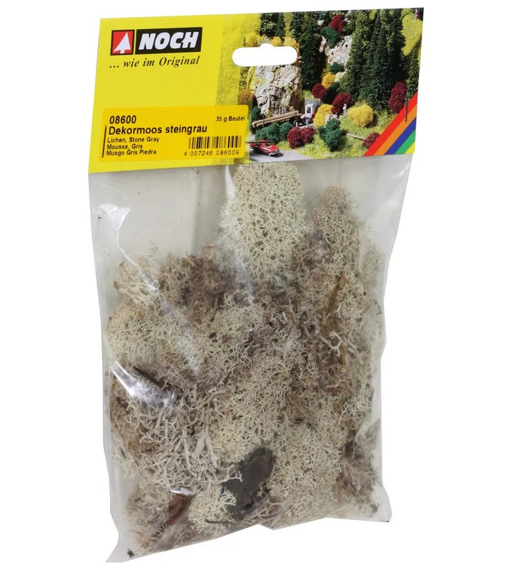 Noch 08600 Dekormoos steingrau 35 g Beutel NEU OVP