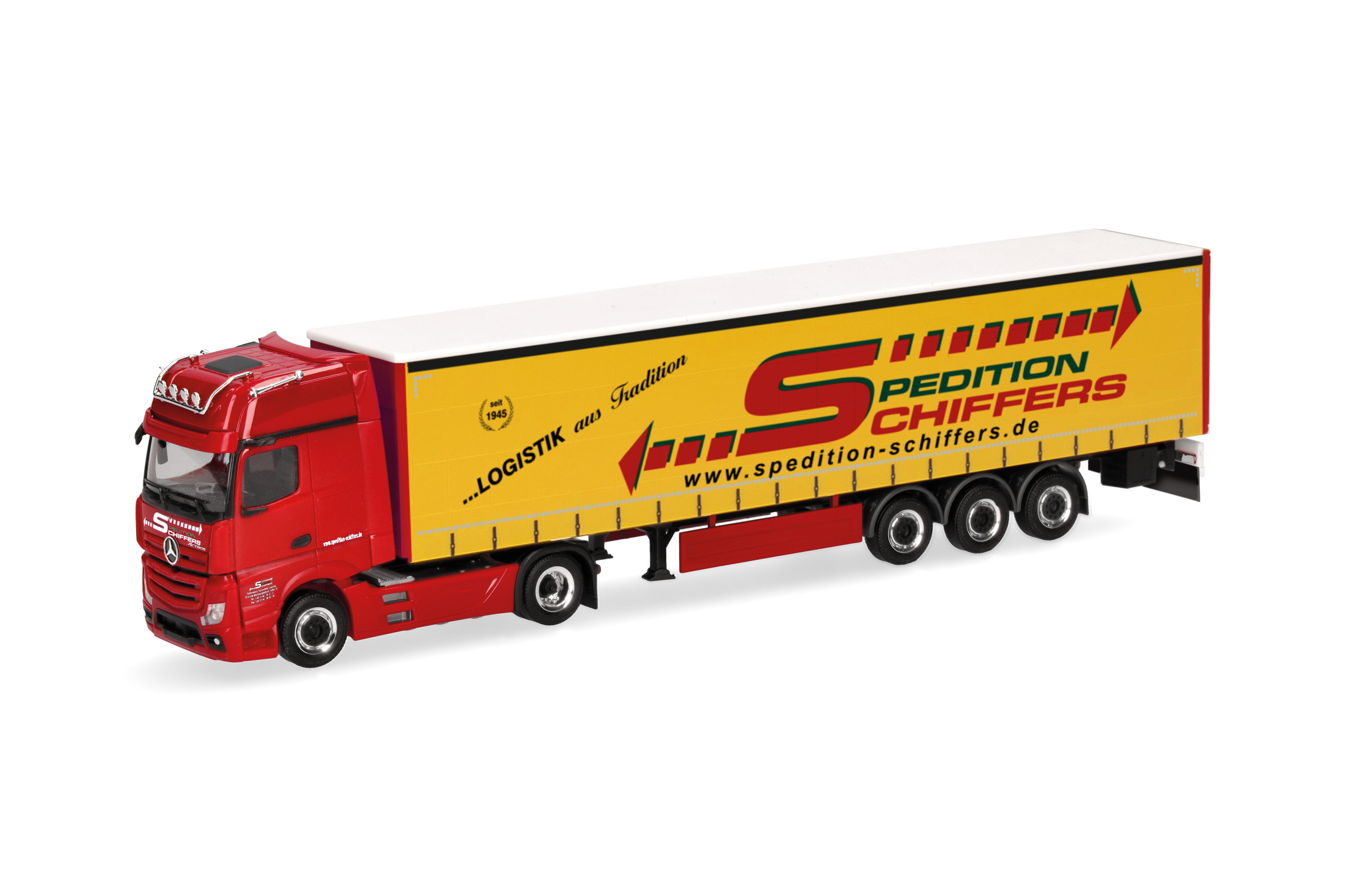 Herpa 319218 MB Actros Gigaspace GaPl-Sz "Spedition Schiffers" 1:87