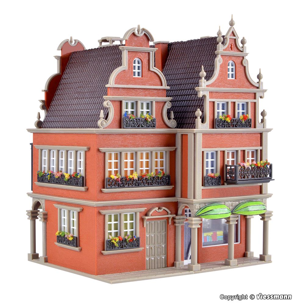 Vollmer 43842 Buchhandlung mit Inneneinr + LED-Beleuchtung Spur H0