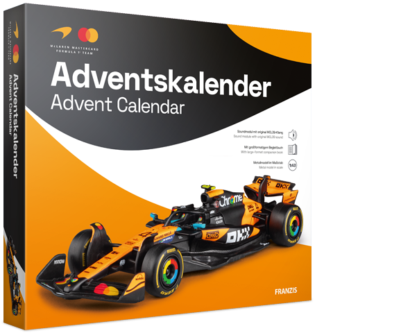 Franzis 67401 McLaren Racing Adventskalender 1:43 Bausatz NEU