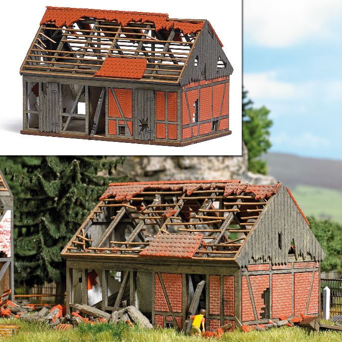 Busch 1669 Verfallene Stallung Jagdschloss Stern