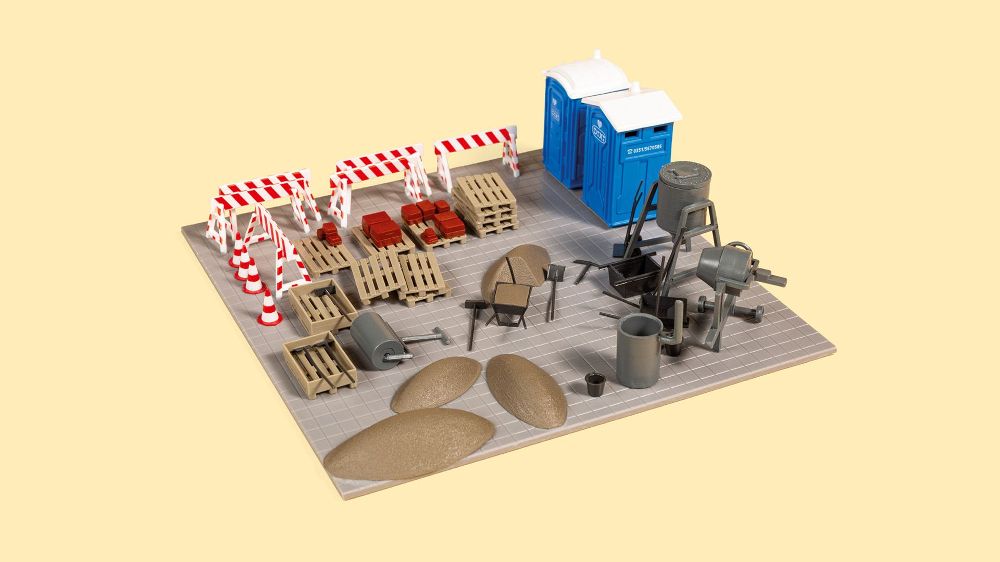 Auhagen 41694 Baustellen-Set 1:87/1:120 Spur H0/TT Bausatz NEU