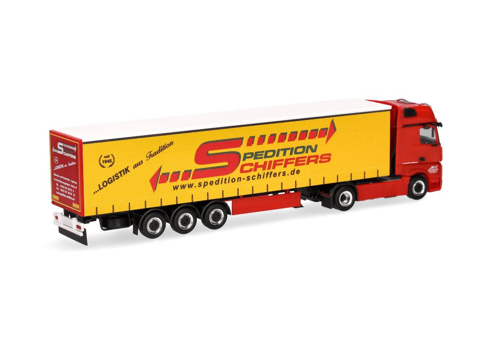 Herpa 319218 MB Actros Gigaspace GaPl-Sz "Spedition Schiffers" 1:87