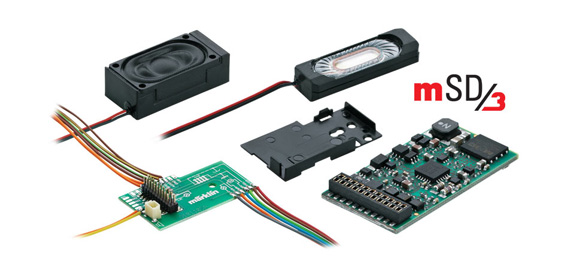 Märklin 60975 SoundDecoder mSD3 Dampflok-Geräusch 1:87 Spur H0