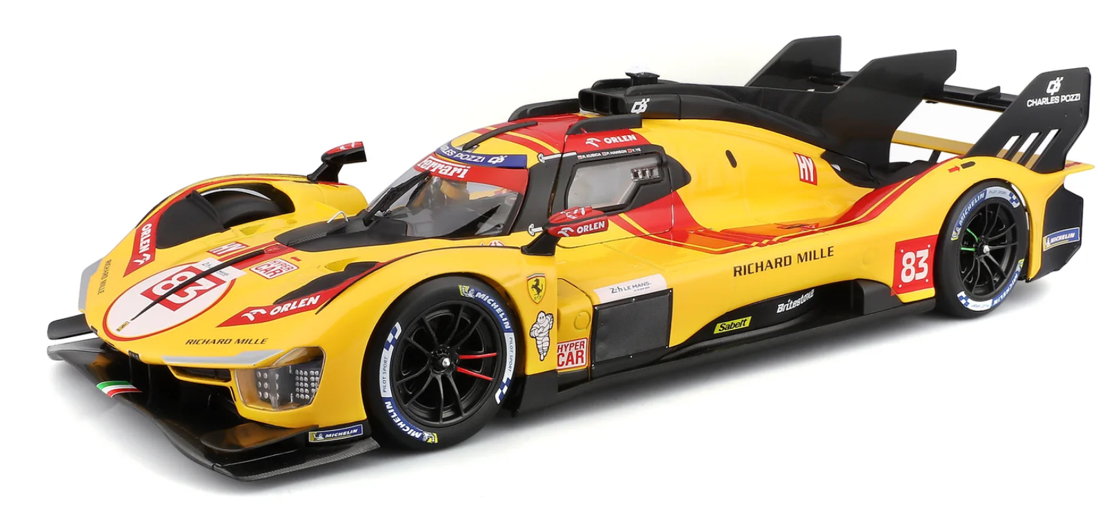 Bburago 18-16308 Ferrari 499P LMH (Sieger LeMans ´25) #83 1:18 NEU