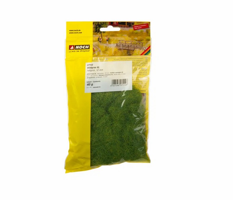 Noch 07112 Wildgras XL hellgrün 12 mm 40 g Beutel NEU OVP