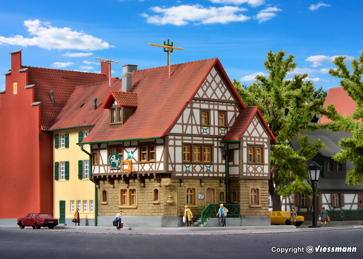 Kibri 36405 Hotel Zum weißen Ross 1:220 Spur Z Bausatz Neu OVP