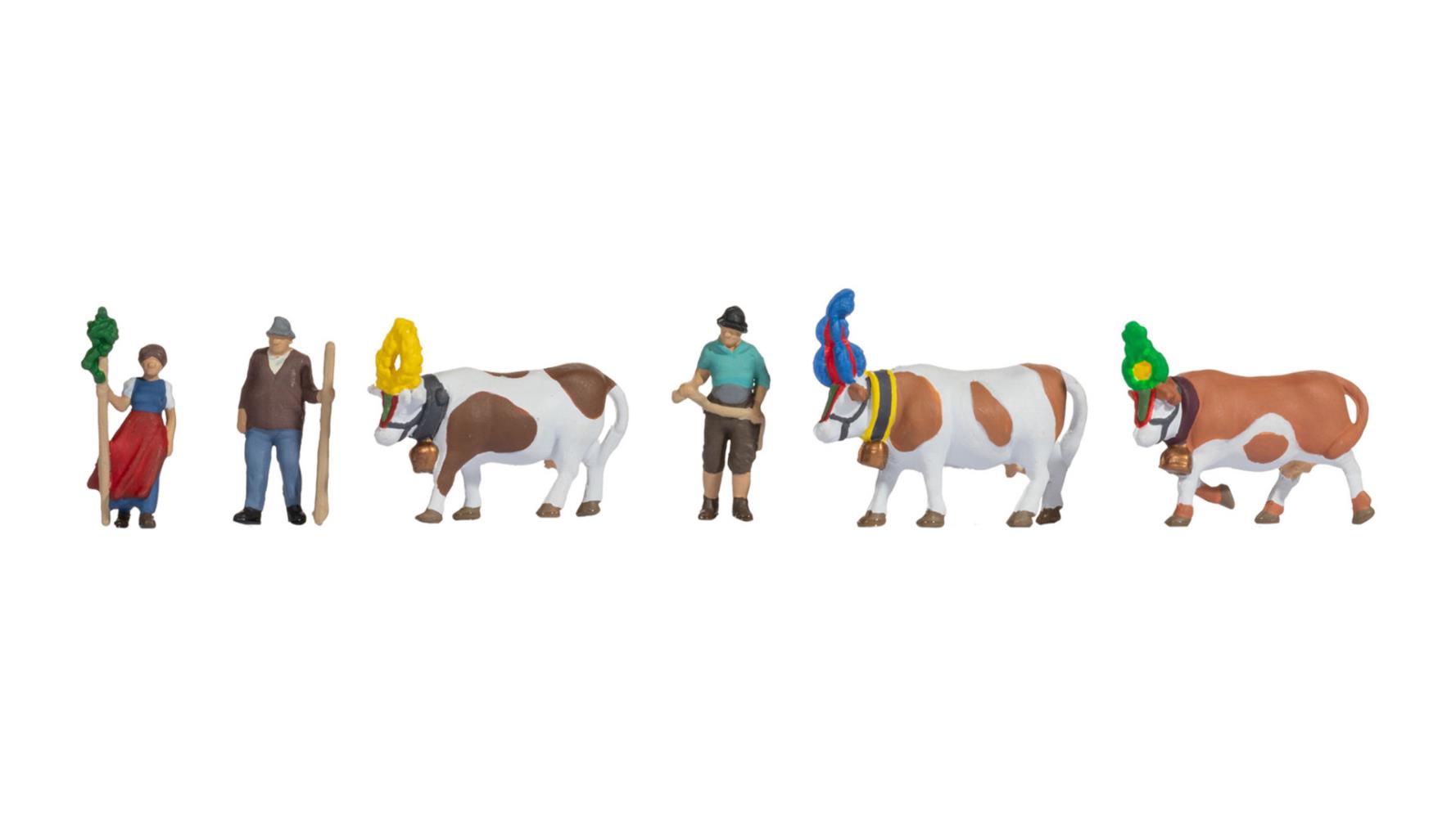 Noch 15720 Almabtrieb 1:87 Spur H0 Neu OVP Figuren Tiere