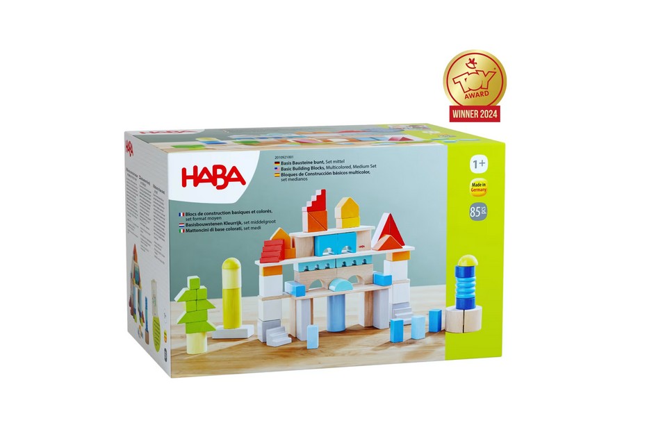 HABA 2010921001 Basisbausteine bunt Set mittel - 85 Bausteine NEU OVP