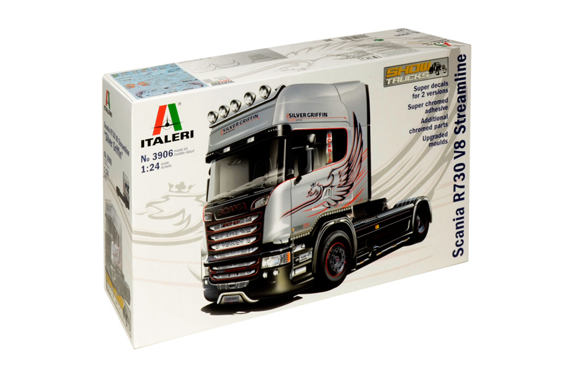 Italeri 3906 SCANIA R730 V8 STREAMLINE ''SILVER GRIFFIN'' 1:24
