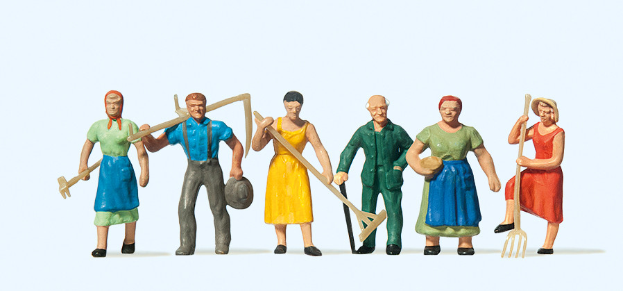 Preiser 14040 Landbevölkerung 1:87 Spur H0 NEU OVP Figuren