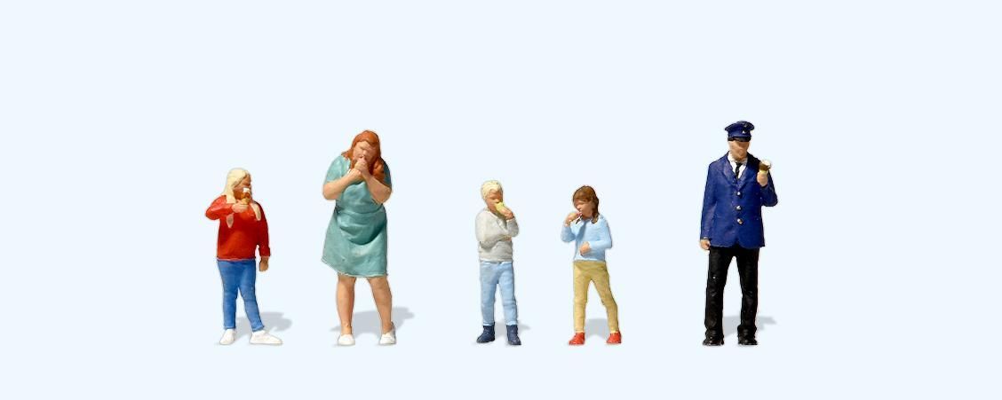 Preiser 10815 Eisgenuss 1:87 Spur H0 NEU OVP Figuren