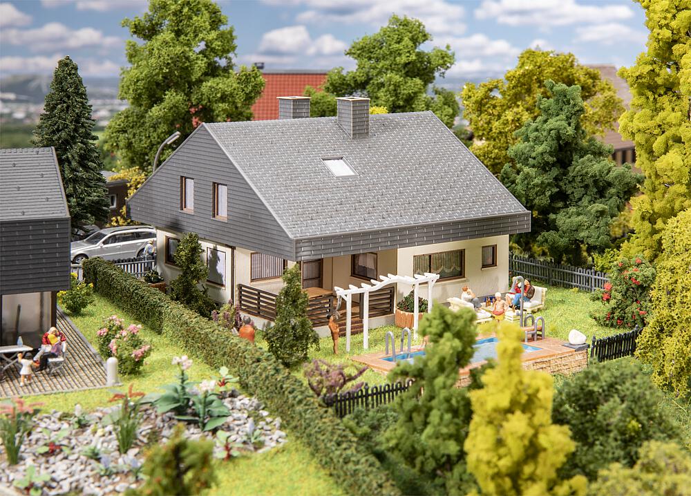 Faller 130644 Bungalow mit Plattendach 1:87 Spur H0 Bausatz Neu OVP