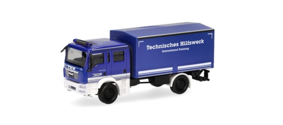 Herpa 098311 MAN TGM Mehrzweckkraftwagen "THW Freising" 1:87