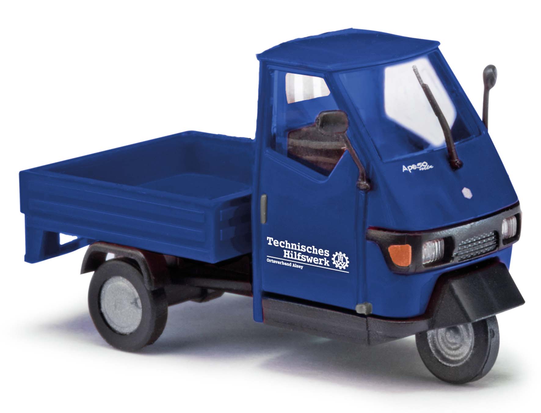 Busch 48497 Piaggio Ape 50 THW 1:87 Spur H0 Standmodell Neu