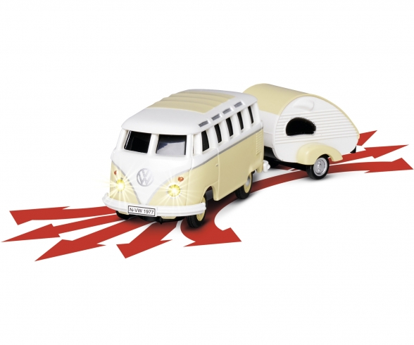Carson 500504164 VW T1 Samba Bus m. Wohnwg. 2.4G 100% RTR Spur H0
