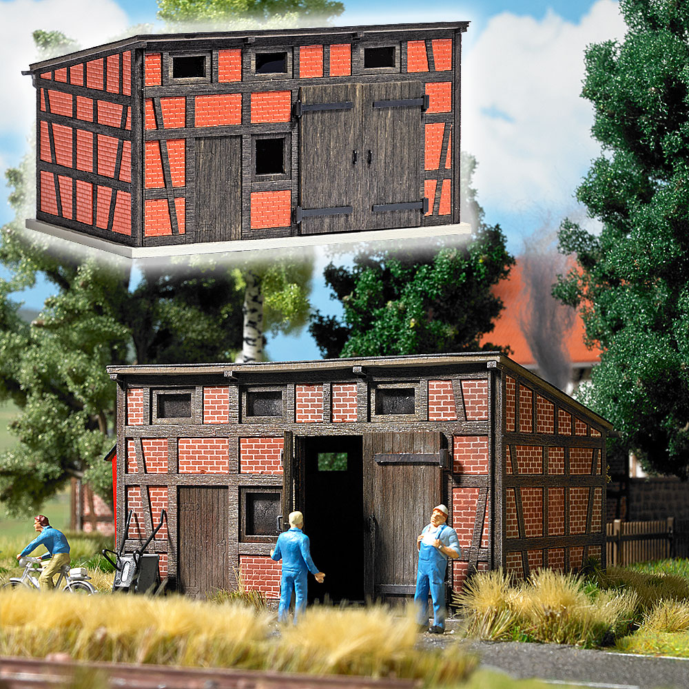 Busch 1455 Nebengebäude 1:87 Spur H0 Bausatz Neu OVP