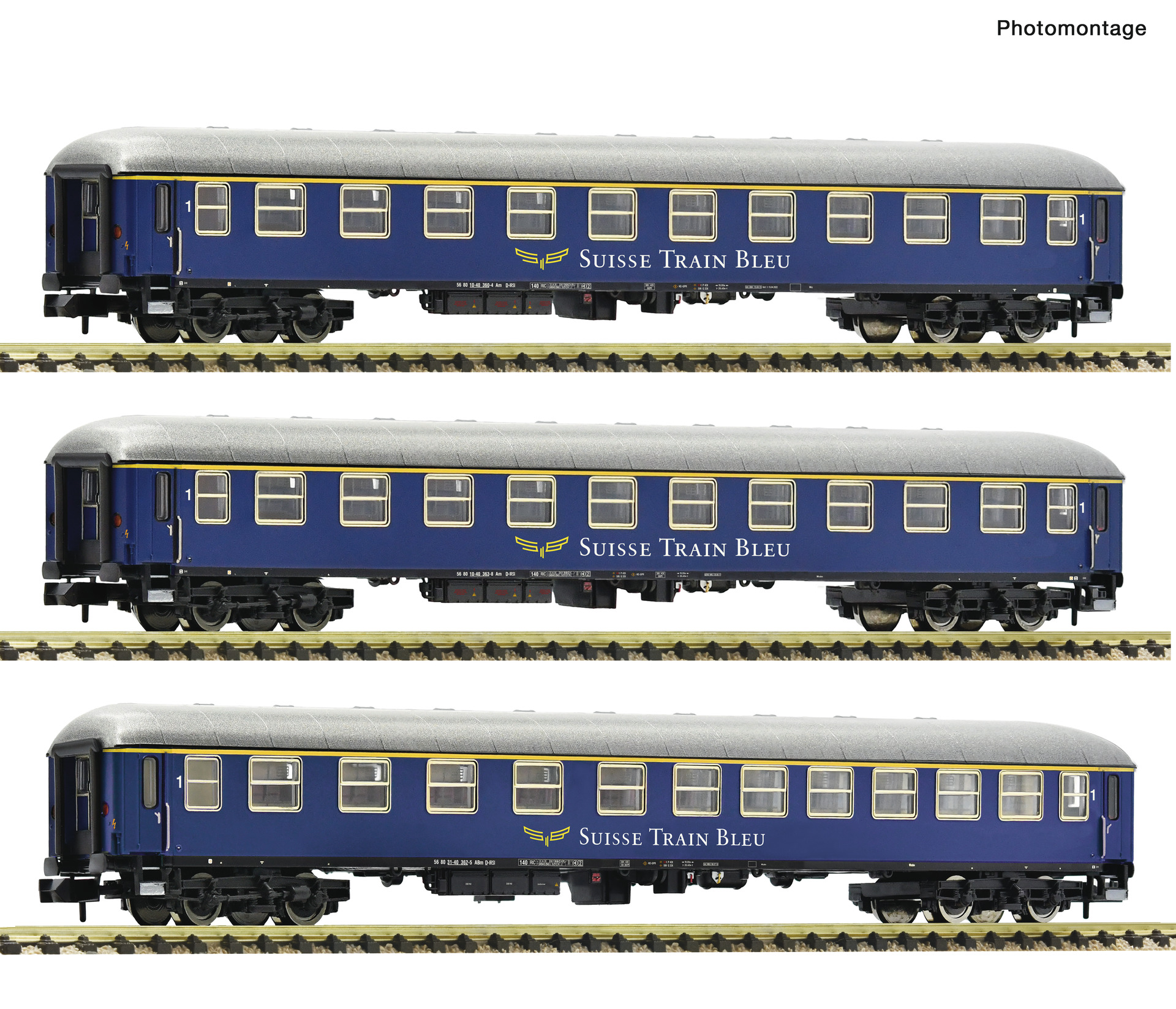 Fleischmann 6260078 3-tlg. Set 1: Schnellzugwagen