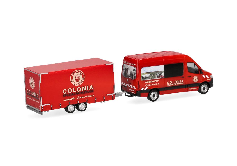Herpa 098618 MB Sprinter '18 Halbbus Hochdach "Colonia" 1:87 NEU