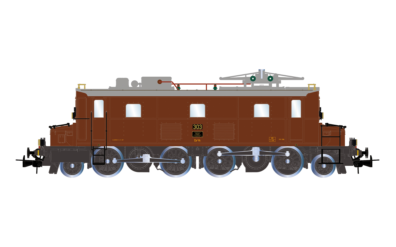 Rivarossi HR2999 BLS Ce 4/6 303 Bauzustand um 1970