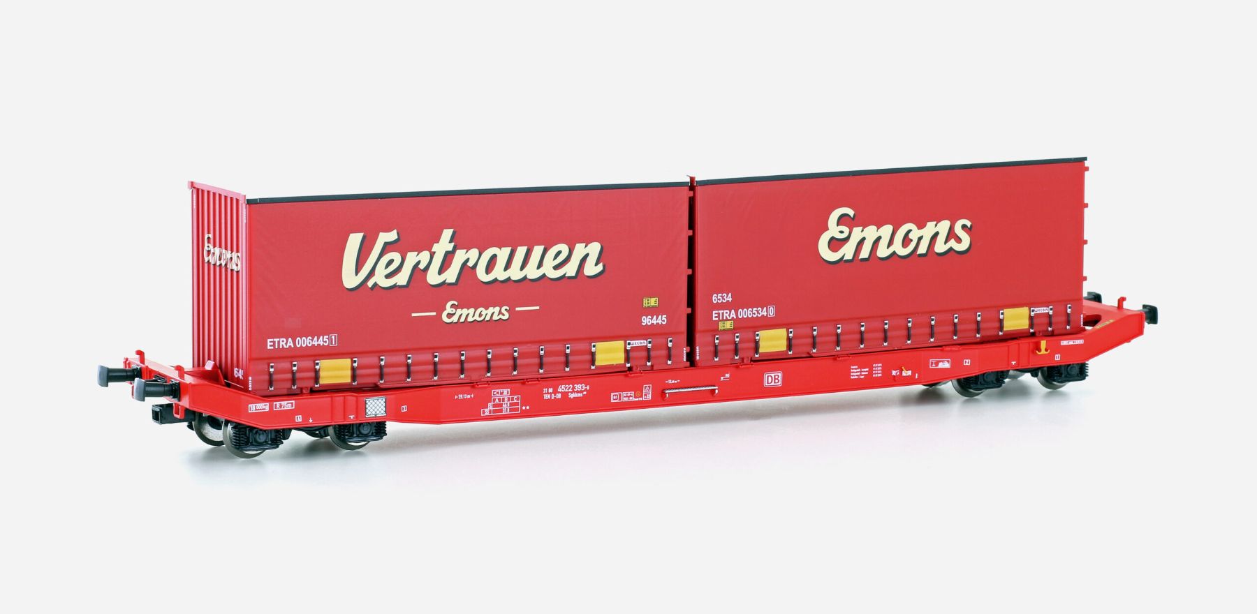 Mehano 28410 Containerwagen Sgkkms 698 DB Cargo Ep.VI Spur H0