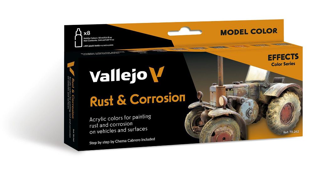 Vallejo 70262 Farb-Set Rost und Korrosion 8 x 18 ml Model Color NEU