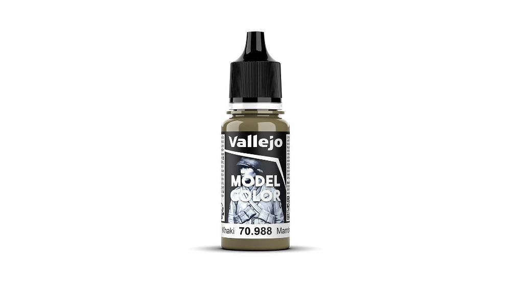 Vallejo 70988 Khakibraun, matt, 18 ml Model Color NEU