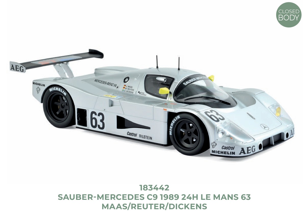 Norev 183442 Sauber-Mercedes C9 1989 24H Le Mans 63 1:18