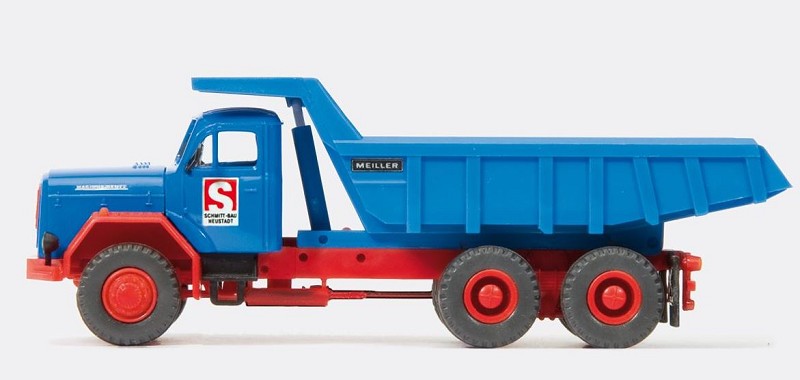 Preiser 31313 Muldenkipper F Magirus 230 D 22 AK 1:87 Spur H0 Neu