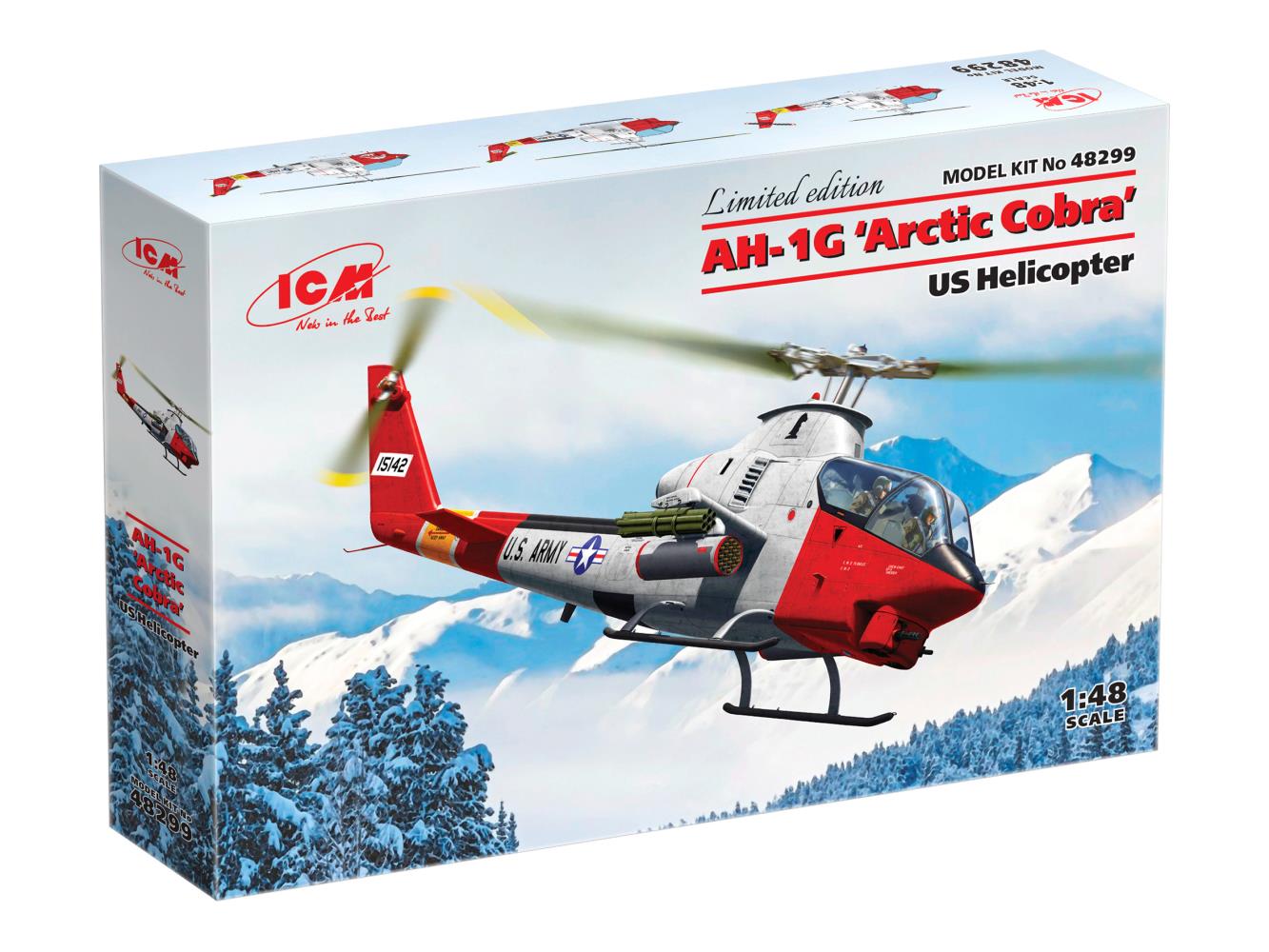 ICM 48299 AH-1G Arctic Cobra US Helicopter 1:48 Bausatz Neu