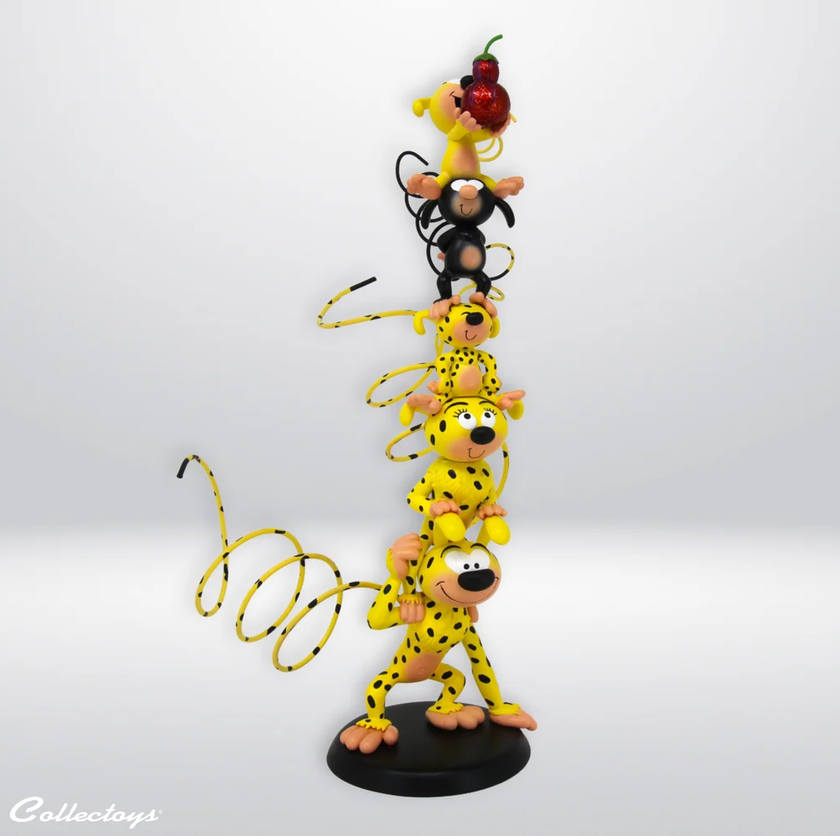 Plastoy 000396 Marsupilami Säule Familie 35 cm NEU OVP Figuren
