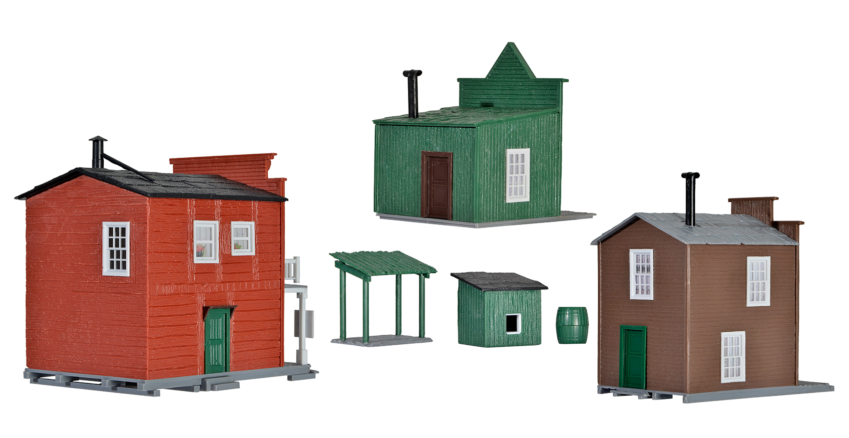 Kibri 38501 Westernhäuser Ensemble Hotel 1:87 Spur H0 Bausatz