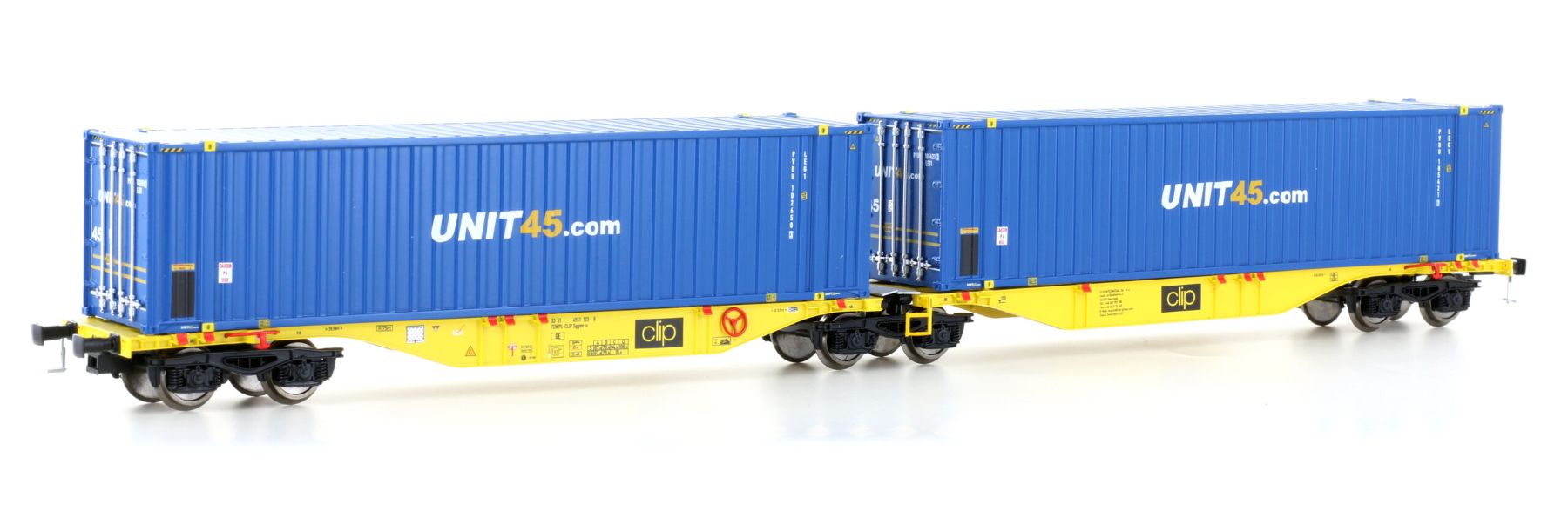 Mehano 28402 Containerwagen Sggmrss’90 Clip Ep.VI UNIT45 Spur H0