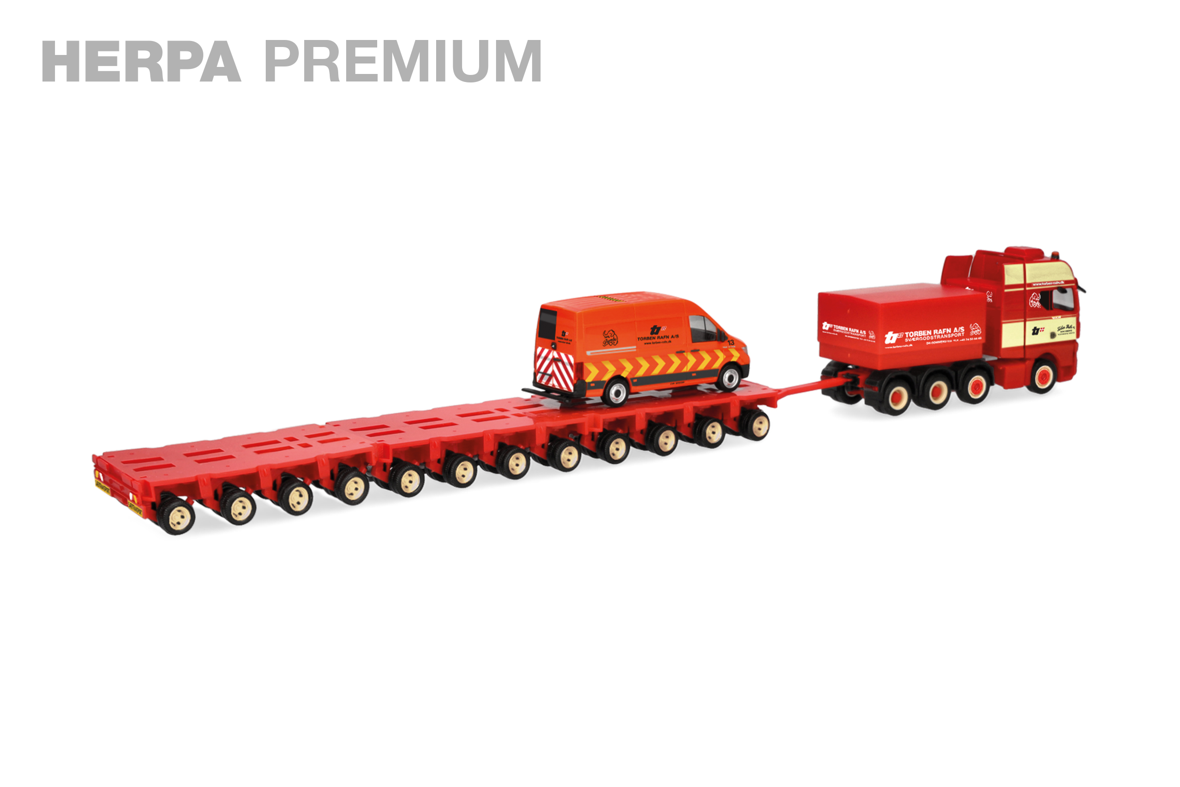 Herpa 960991 MAN TGX GX SchwerlZH Set Rafn
