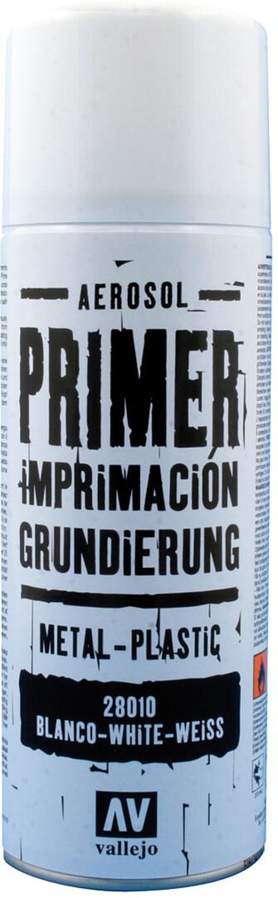Vallejo 28010 Weiße Grundierung, Sprühdose, 400 ml NEU