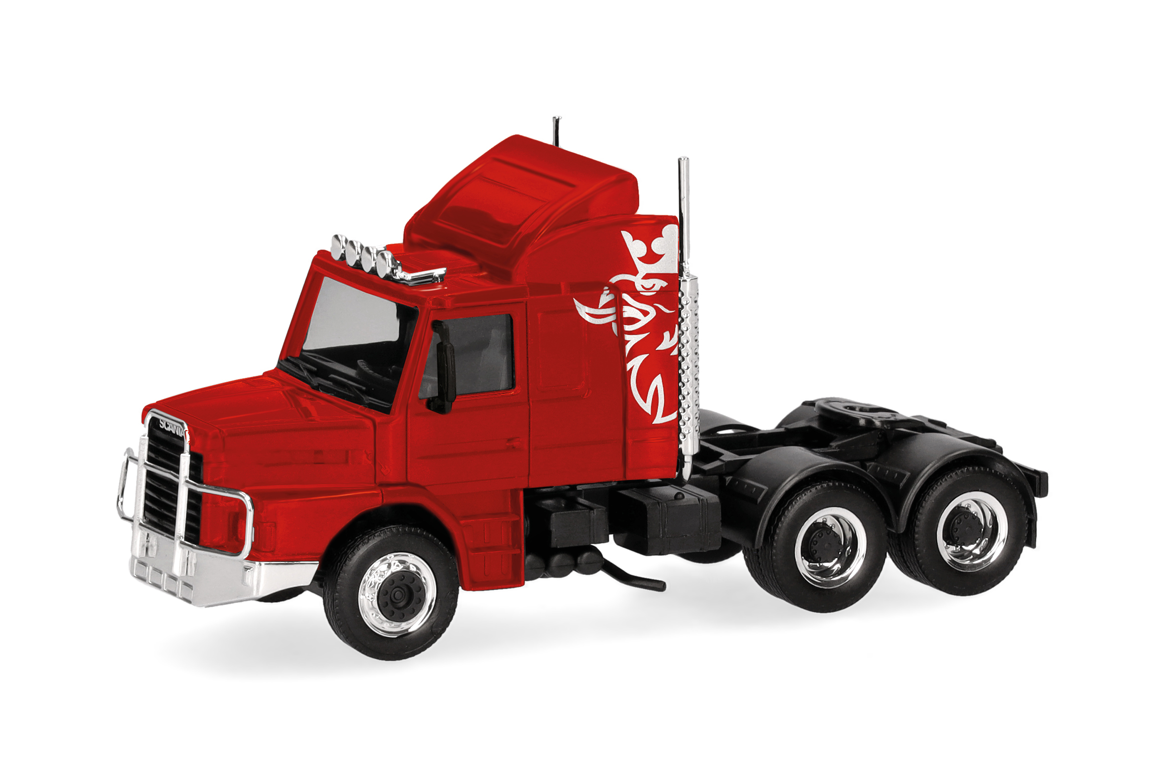 Herpa 319416-002 Scania H. 142 6x4 ZM rot