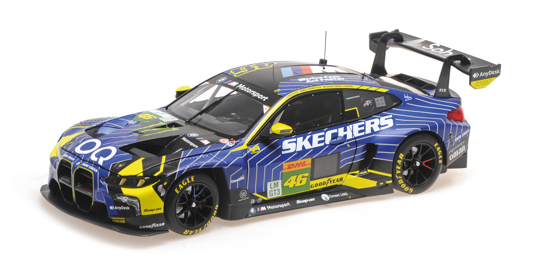 Minichamps 110252246 BMW M4 GT3 EVO TEAM WRT 6H IMOLA 2025 1:18 NEU